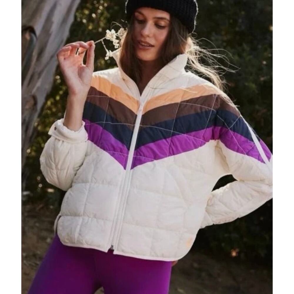 FP Movement X Hatch Puffer Jacket Retro Multicolo… - image 1
